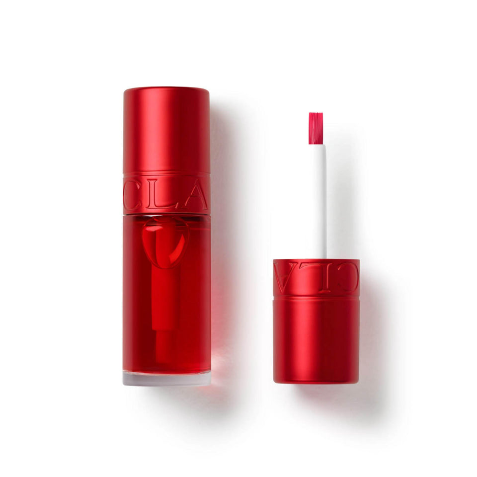 Clarins front packaging showing product tube and shade name, clear branding and benefit