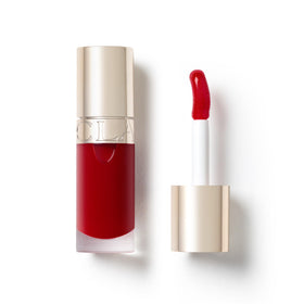 Clarins lip comfort oil front packaging showing sleek tube and shade