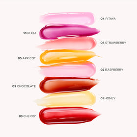 CLARINS display of shades showing color range and buildable coverage benefit