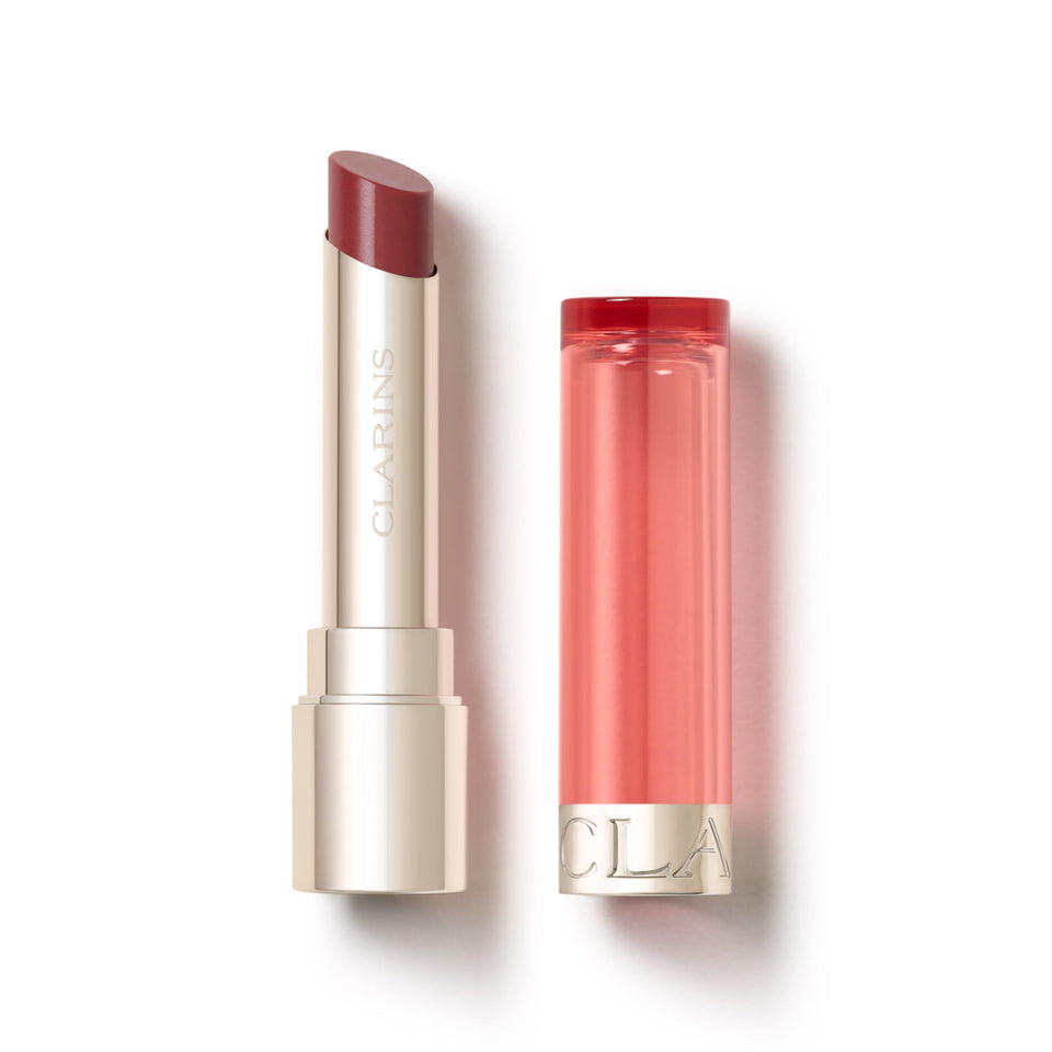 Clarins lip oil balm front packaging showing product and color benefits