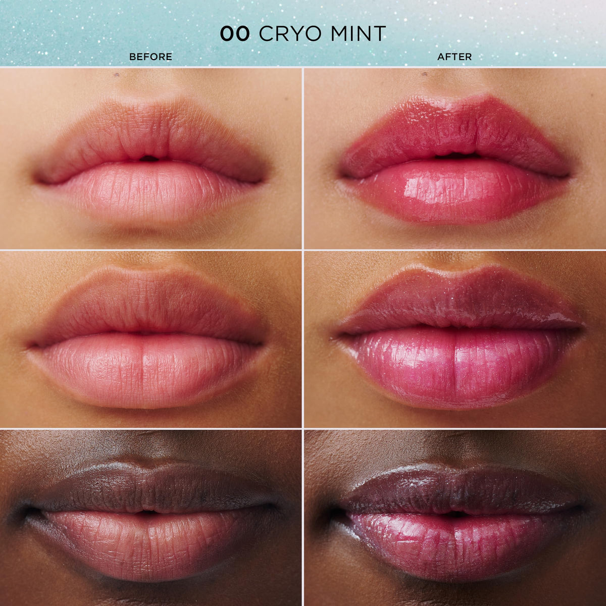 Clarins lip oil balm swatch on skin reveals pH-adaptive rosy tint and shine
