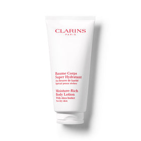 Clarins bottle front packaging showing product and soothing hydration benefit