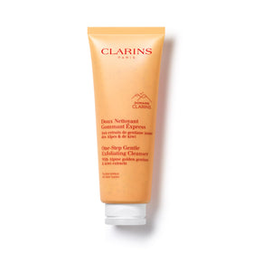 Clarins front packaging showing product and clear label for easy identification