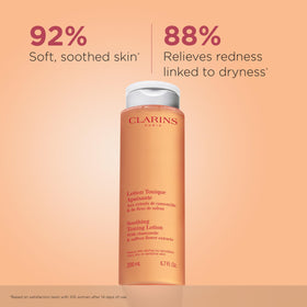 Clarins pouring texture illustrating lightweight, fast absorption