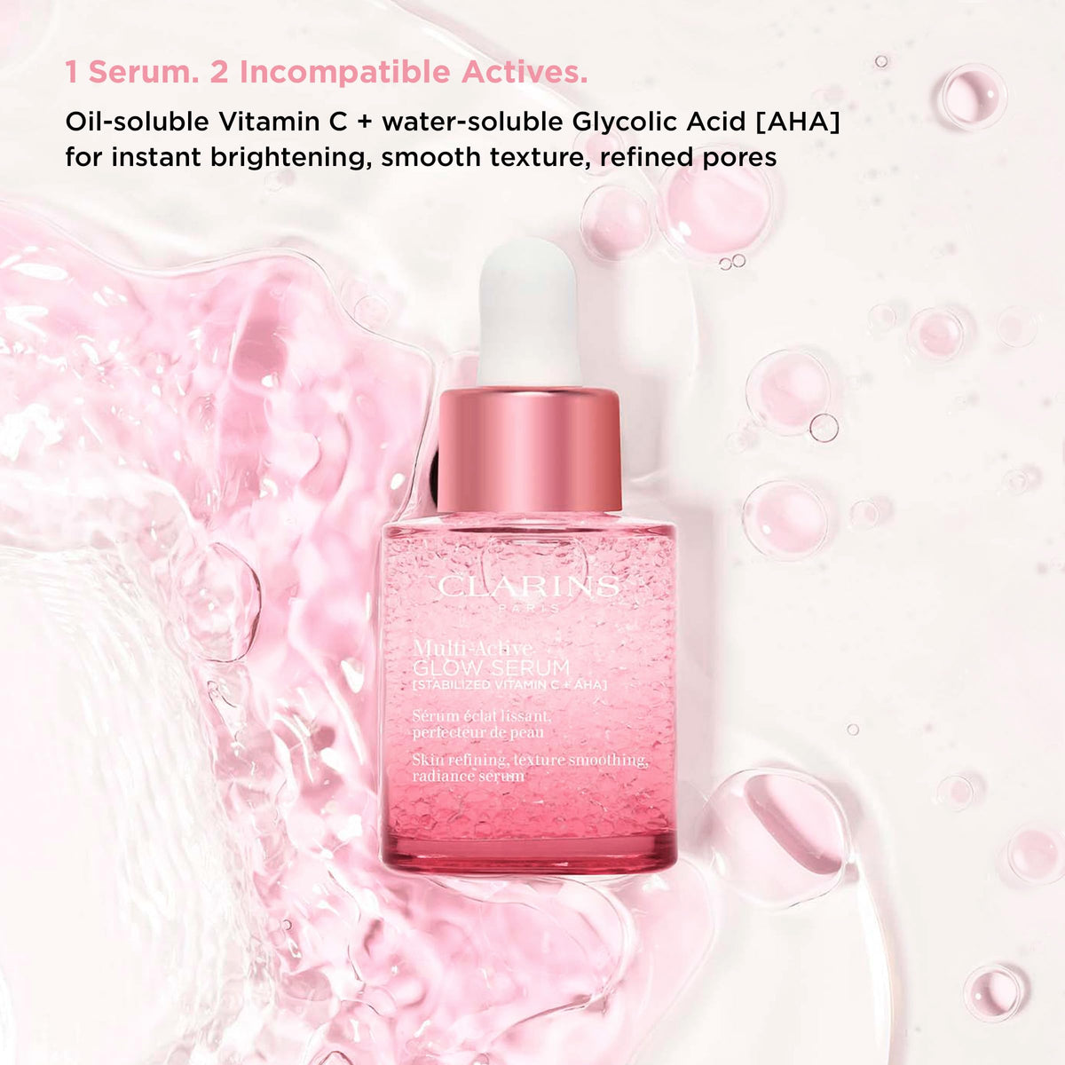 Clarins application on face and neck illustrating correct press-and-release technique