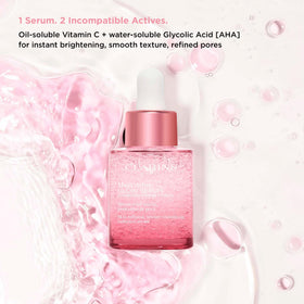 Clarins application on face and neck illustrating correct press-and-release technique