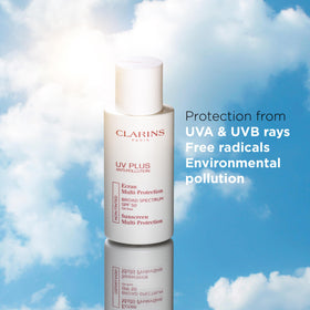 Clarins bottle size and cap detail for travel-friendly convenience