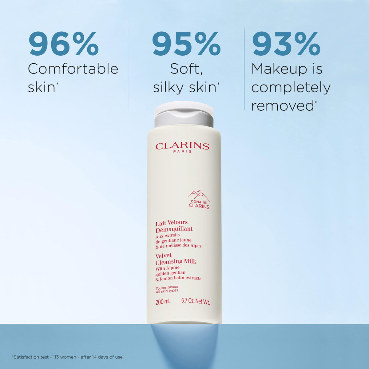 CLARINS pump detail close-up for easy dispensing and precise application benefit