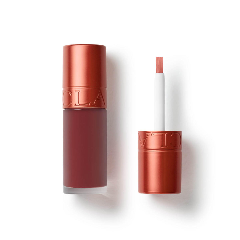 Clarins front packaging of water lip stain showing sleek tube and shade