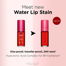 Clarins lifestyle shot with lip stain in a purse for on-the-go touch-ups
