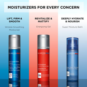 CLARINS jar on bathroom shelf in grooming setup for daily routine fit