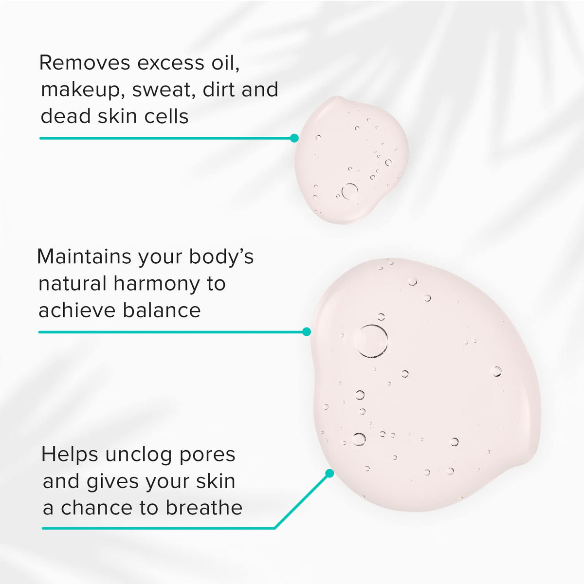 ClarityRx foam texture on fingertips showing lightweight lather and soft feel