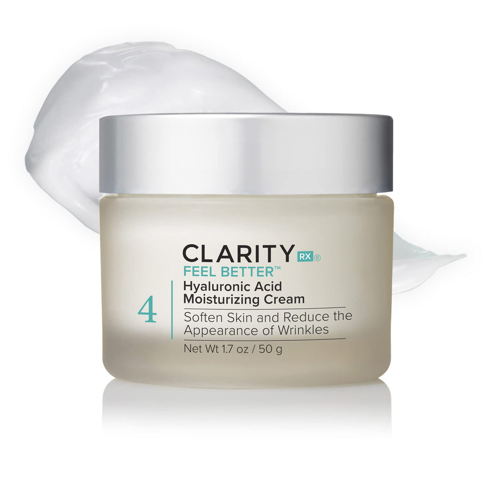 ClarityRx jar front view showing label and compact packaging, encourages quick recognition