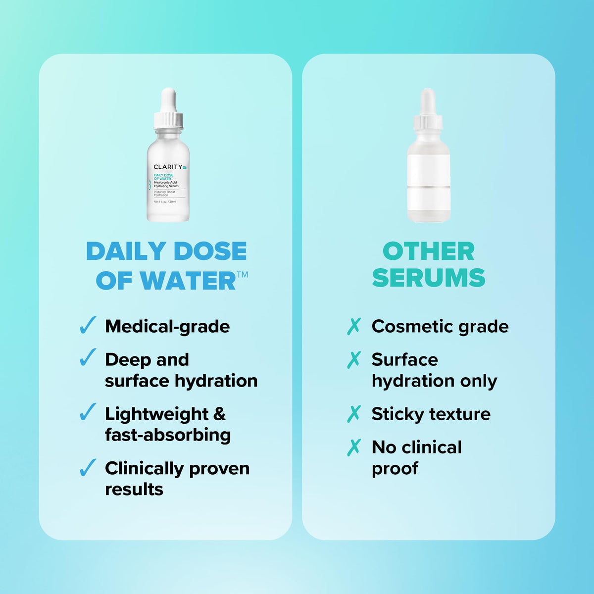 ClarityRx product label revealing ingredient focus and plant-based clean formulation