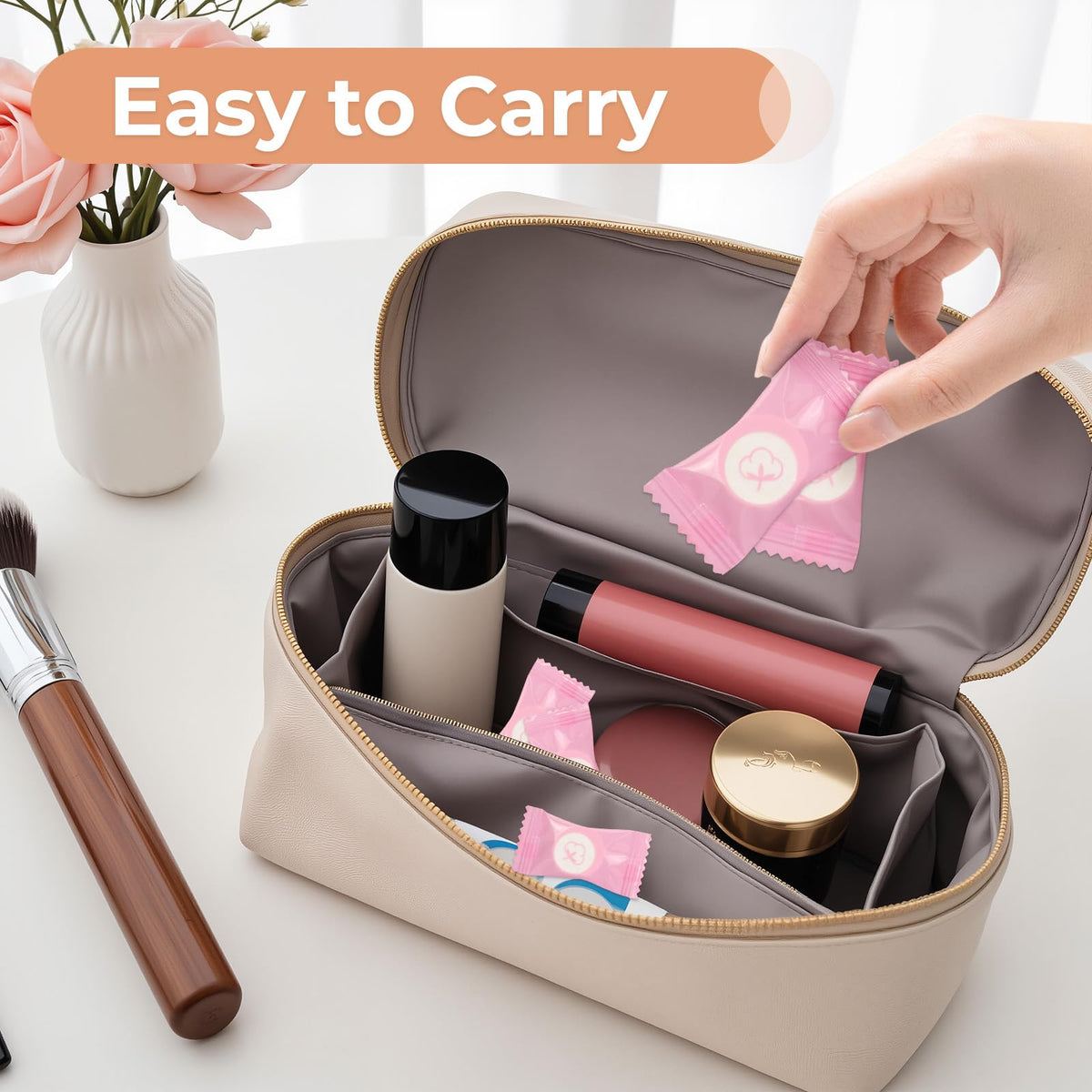 Classycoo carrying in purse backpack showing lightweight travel convenience