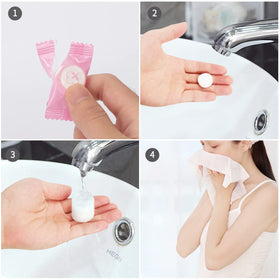 Classycoo expanded towel flat lay showing full 22x18 cm usable size