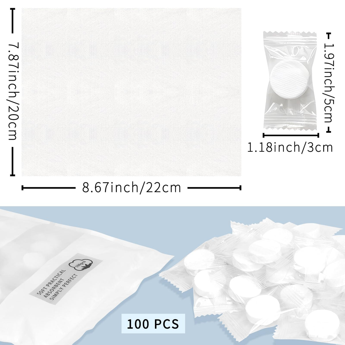 classycoo tablet in water activating and expanding for instant use