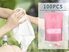 Classycoo towel used for facial cleansing demonstrating gentle cotton benefit