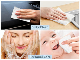 Classycoo towels packed in a travel bag showing space-saving travel benefit