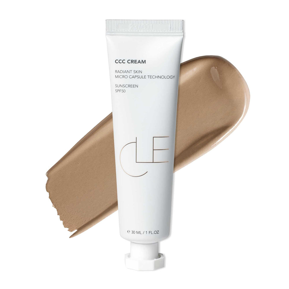 CLE CCC Cream front packaging showing warm medium light 203 shade and SPF benefit
