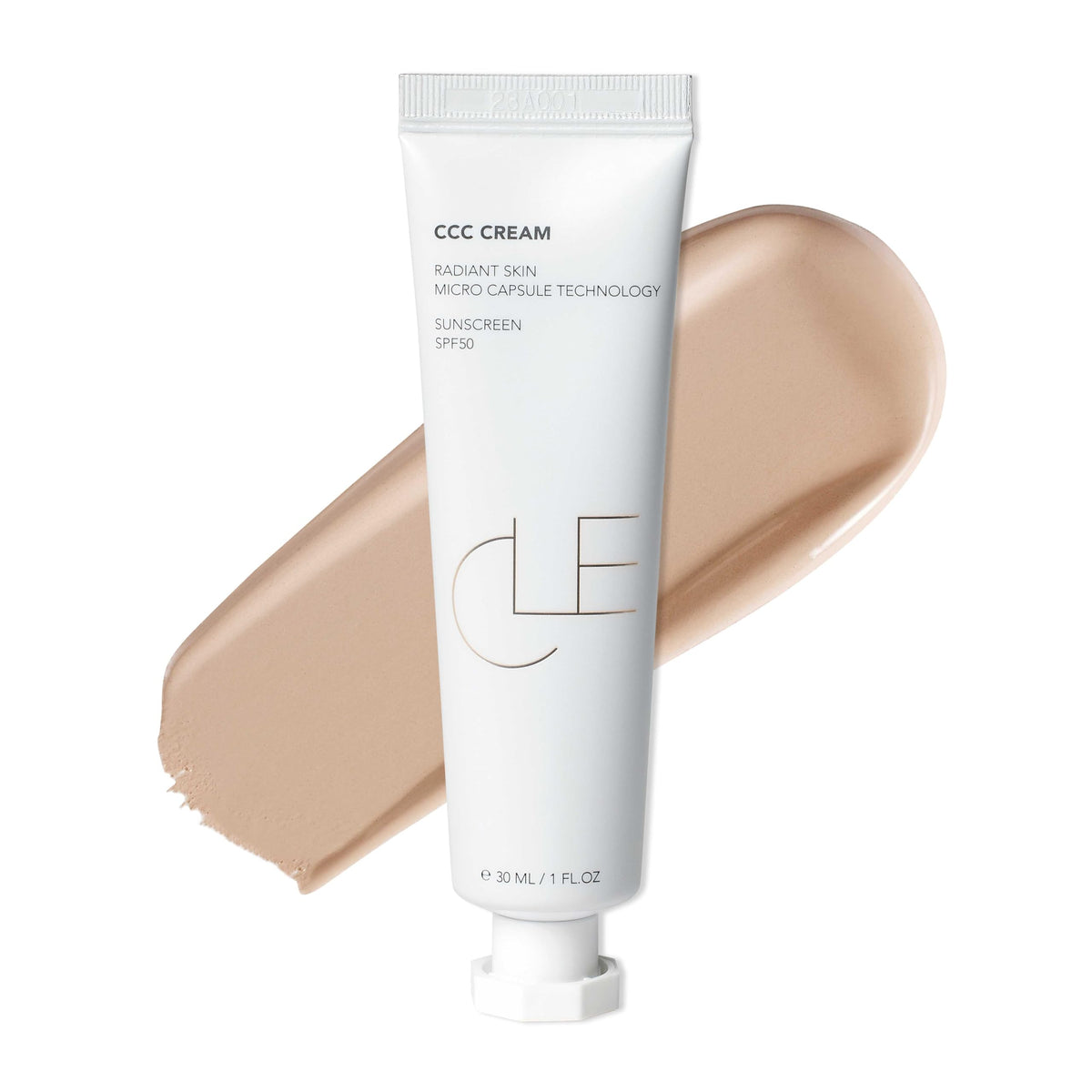CLE CCC cream front packaging showing tube and shade