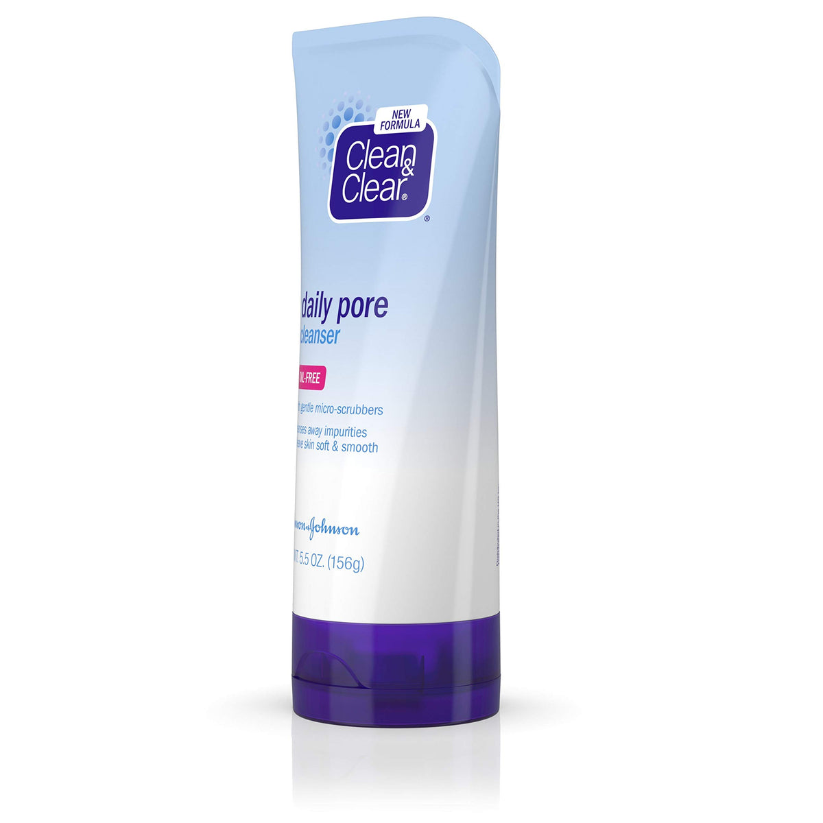 Clean & Clear application during morning routine showing refreshed skin benefit