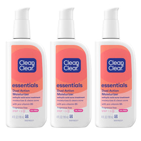 Clean & Clear front packaging showing label and size, clear benefit of lightweight formula