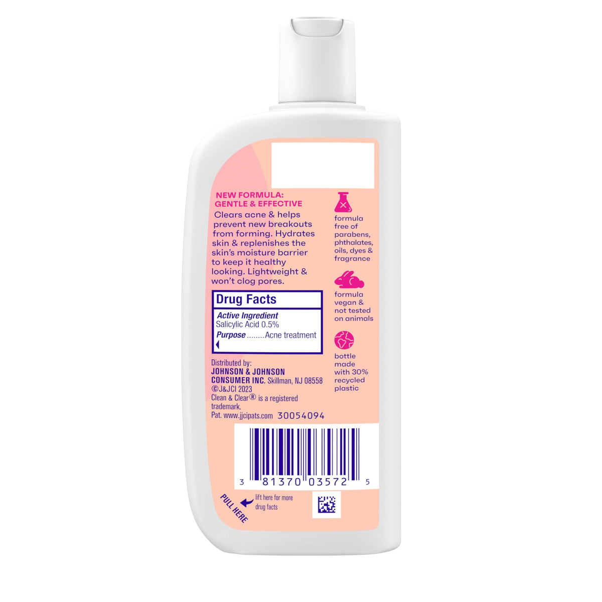Clean & Clear on bathroom shelf in lifestyle setting conveying daily routine compatibility