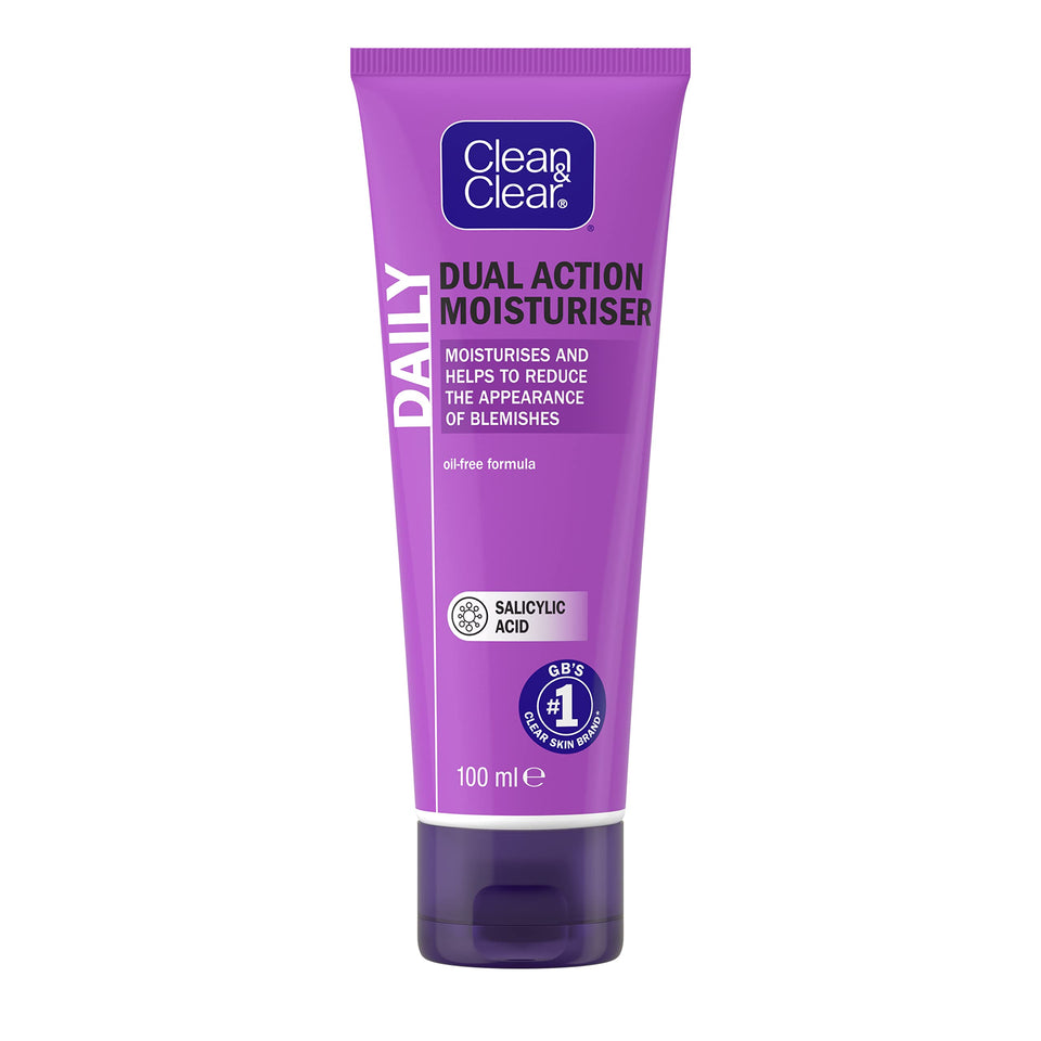 Clean & Clear front packaging showing 100 ml tube and label benefits