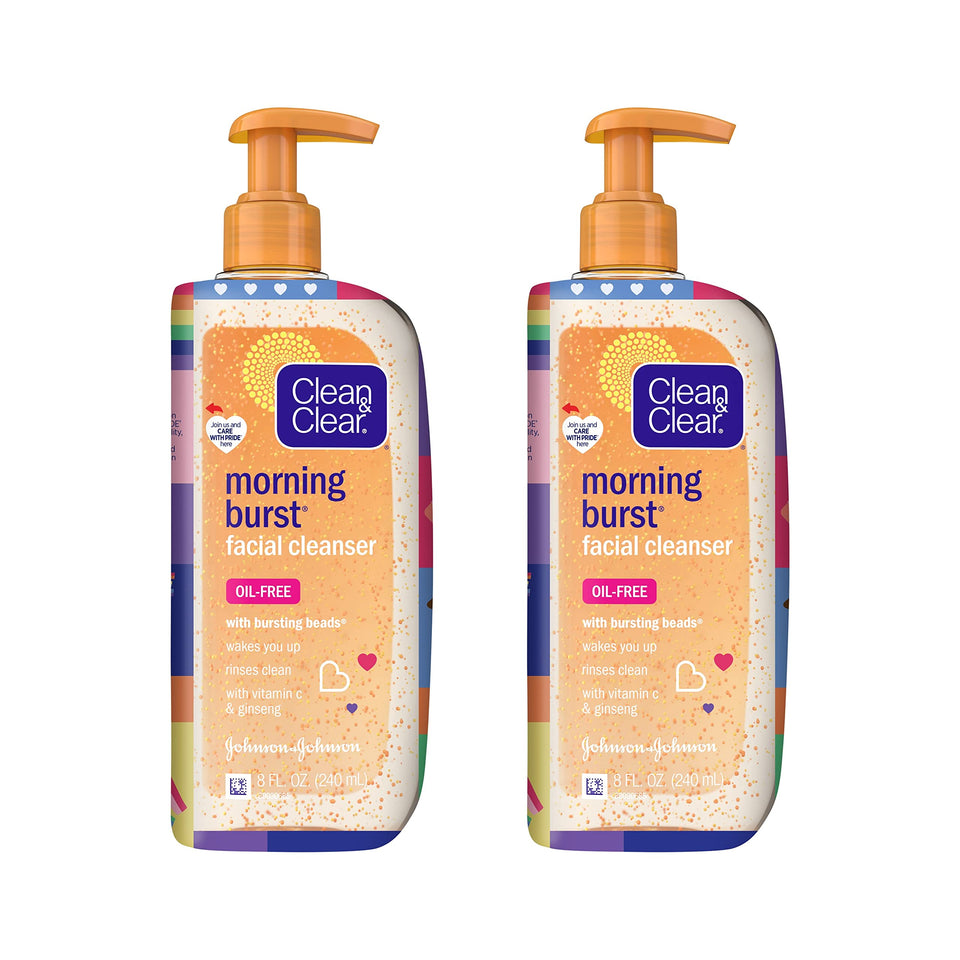 Clean & Clear front packaging showing fresh citrus and product name for clear morning skin