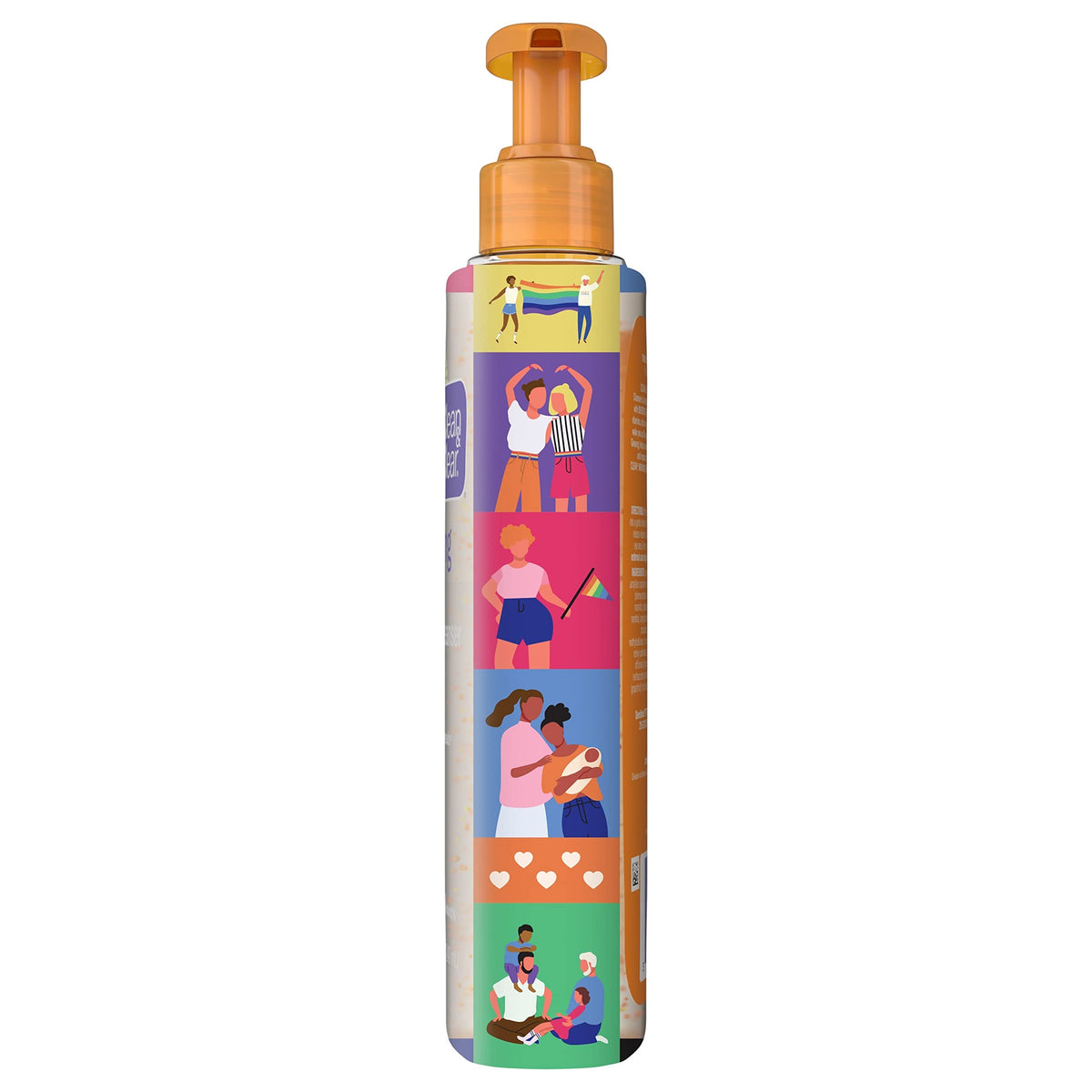 Clean & Clear Care with Pride label detail supporting charity and mindful purchase