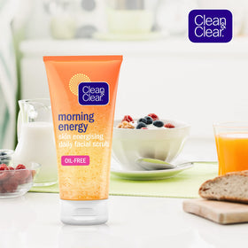 Clean & Clear on bathroom shelf in lifestyle scene suggesting routine-ready convenience