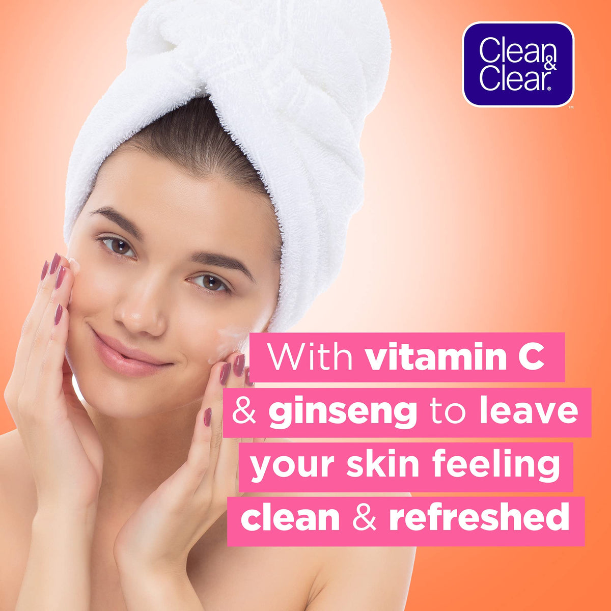Clean & Clear tangerine ingredient shot highlighting citrus extract for a fresh scent
