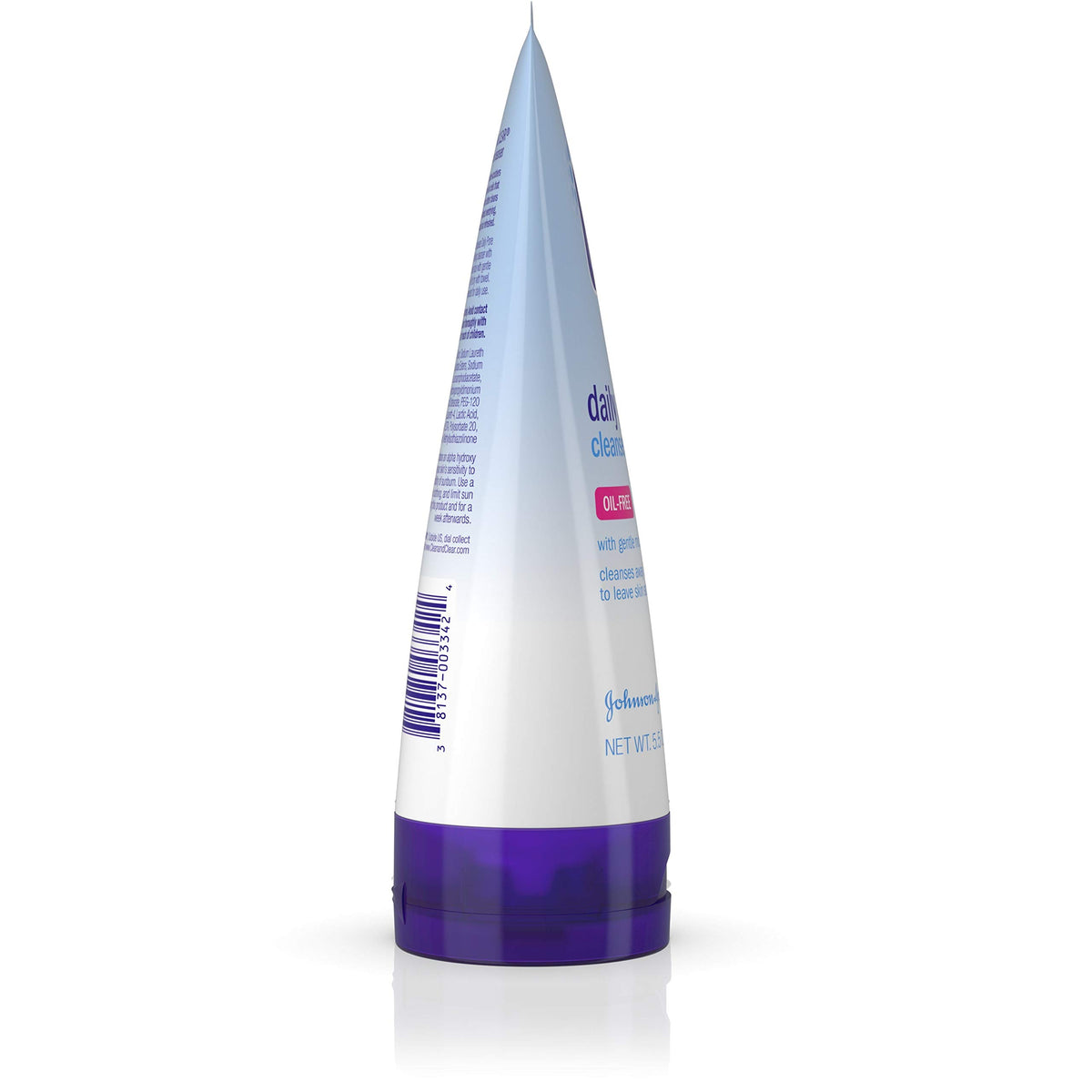 Clean & Clear rich lather in hand illustrating thorough, non-drying cleansing