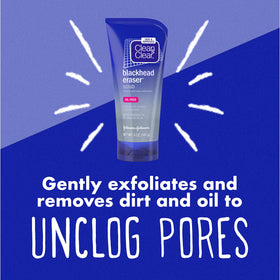 Clean & Clear scrub texture with micro-scrubbers showing gentle exfoliation