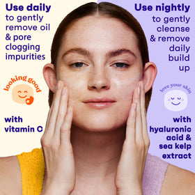Clean & Clear Night Relaxing gel droplet close-up showing hydrating formula benefit
