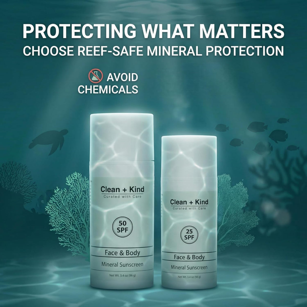 Clean + Kind label and ingredients shown for transparency and safety