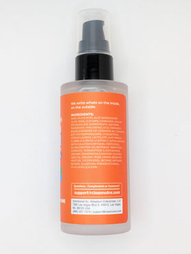 Clean Beauty pump dispenser detail showing hygienic delivery and easy dosing benefit