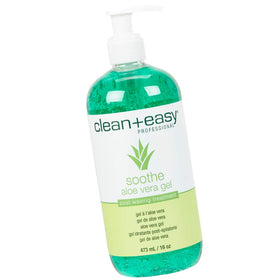 Clean + Easy front bottle view showing label and 16 oz size, soothing aftercare