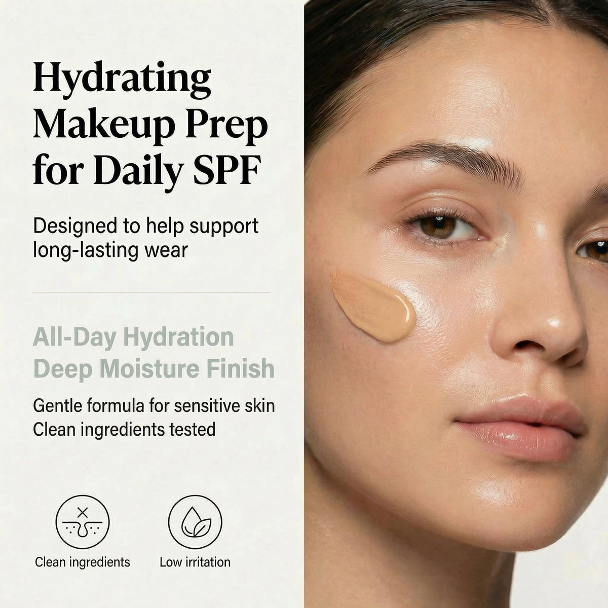 Clean + Kind ingredients flatlay highlighting tallow and hyaluronic acid