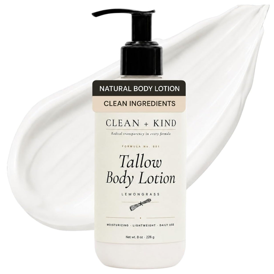 Clean + Kind front packaging showing clean label and pump for easy use