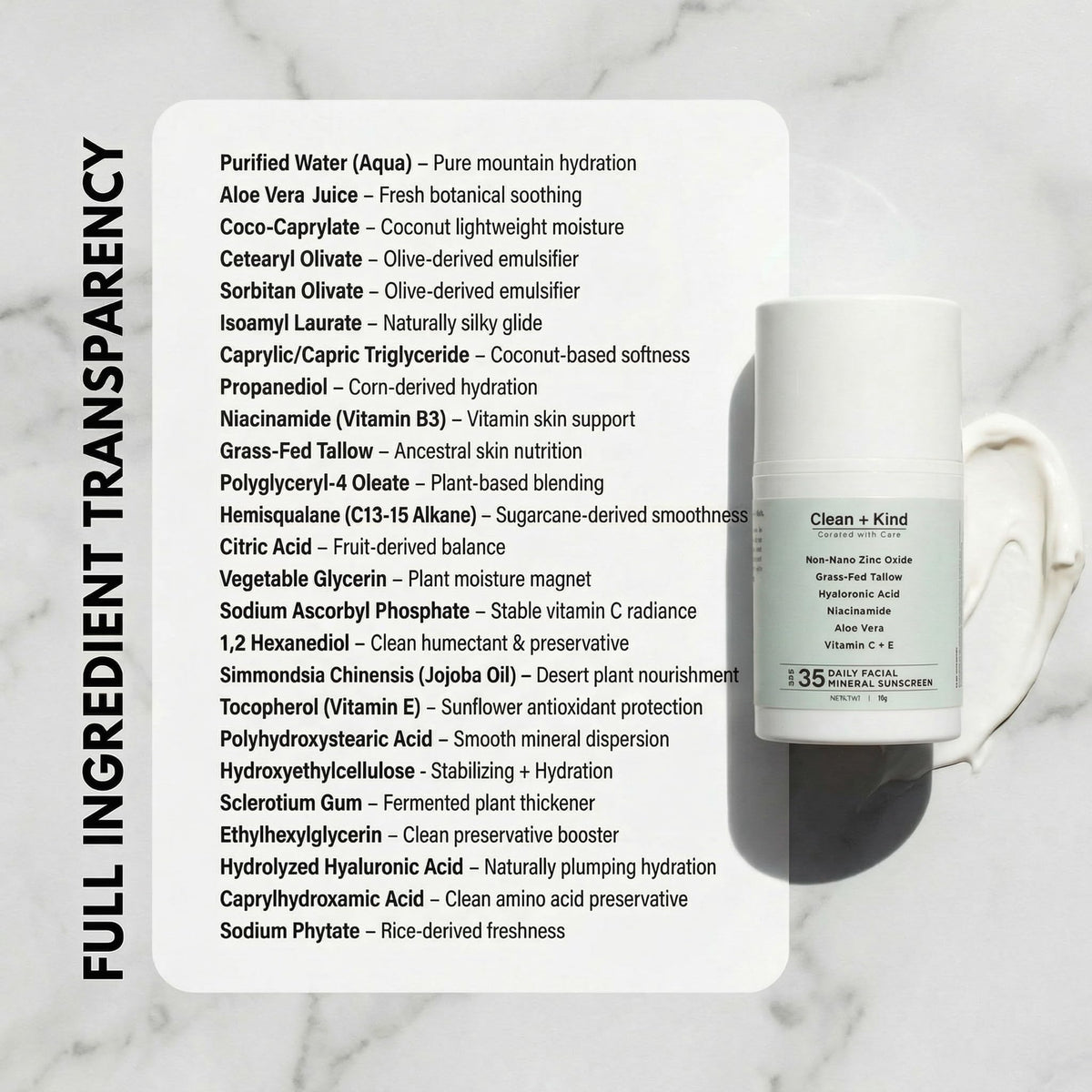 Clean + Kind in a toiletry bag ready for travel and daily convenience