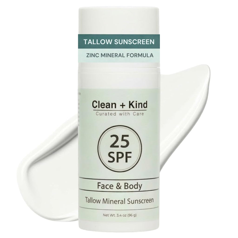 Clean + Kind front pump bottle showing travel-size 3.4 oz and label benefits