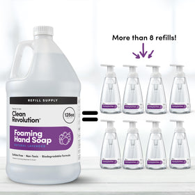 Clean Revolution foam close-up texture demonstrating rich lather