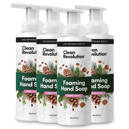 Clean Revolution front packaging showing Forest Escape label and benefits