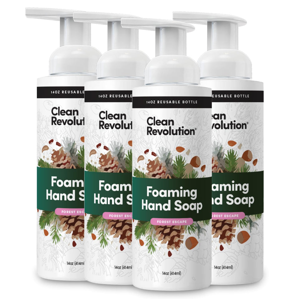 Clean Revolution front packaging showing Forest Escape label and benefits