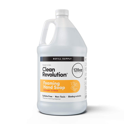 Clean Revolution front packaging showing Dreamy Citrus refill and value