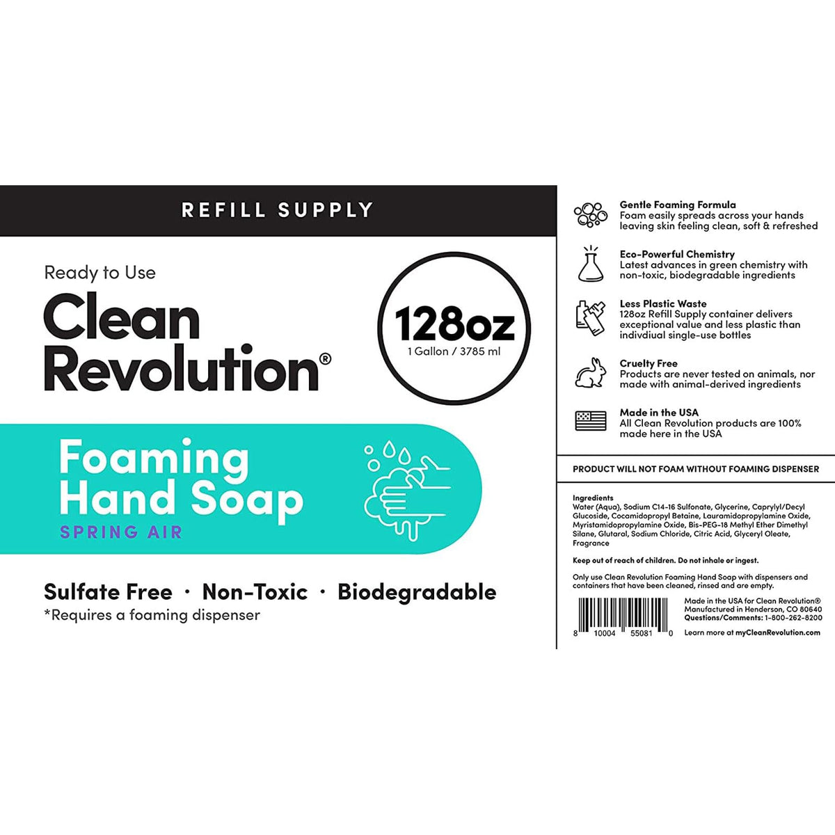 Clean Revolution used in a kitchen setting conveying family-friendly fragrance benefit