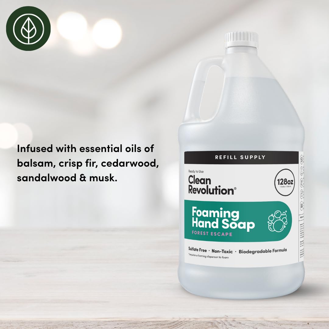 Clean Revolution label close-up highlighting ingredients and safe-clean benefit