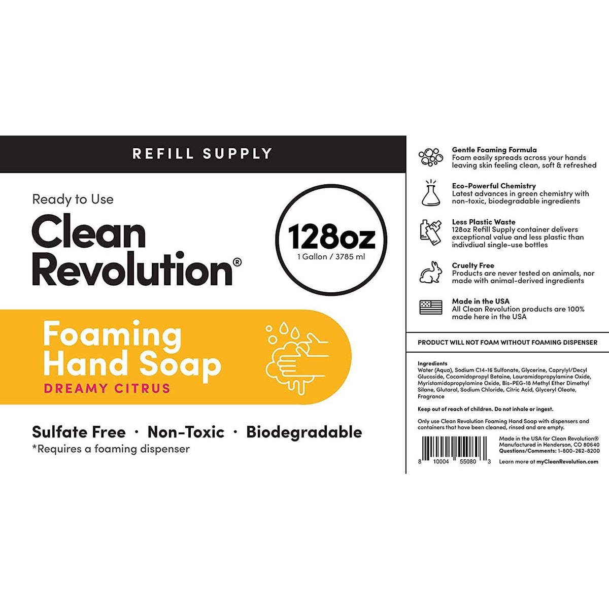 Clean Revolution placed in kitchen setting conveying fresh citrus scent benefit